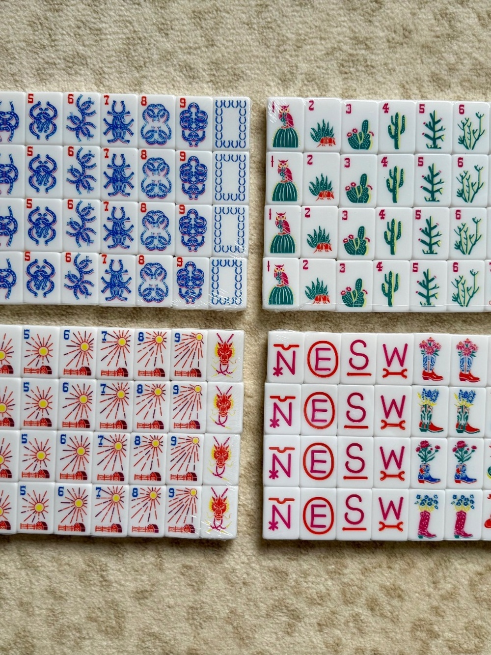 Texas Ranch Mahjong tiles - Picture 1 of 5